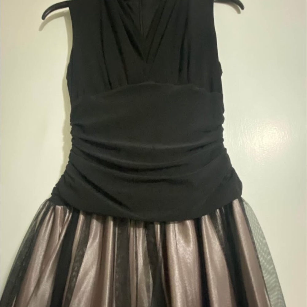 Macy's Black and Silver Formal Dress